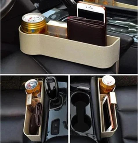 Organizador multifuncional de cuero para asiento de coche, ¡45% de descuento!