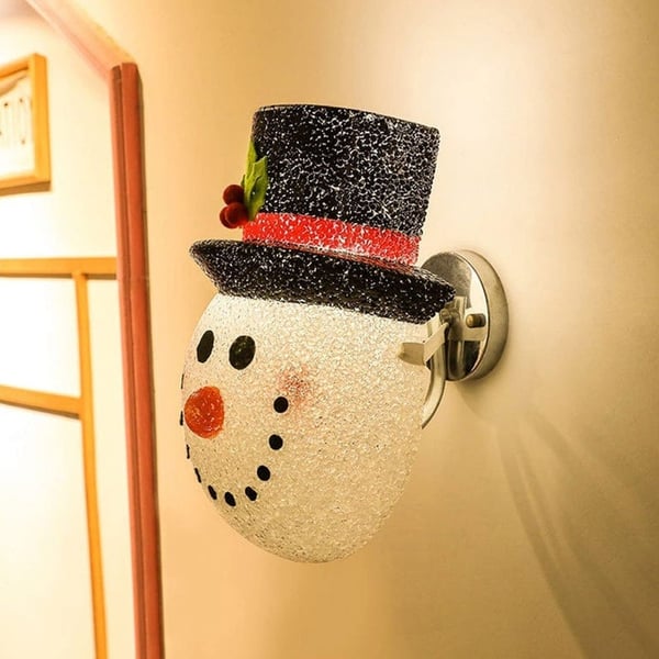 Cubiertas de luz de porche con forma de muñeco de nieve