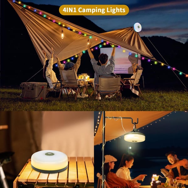 OFERTA CALIENTE 45%🔥Iluminación exterior Camping Linterna Rollo Luz de ambiente