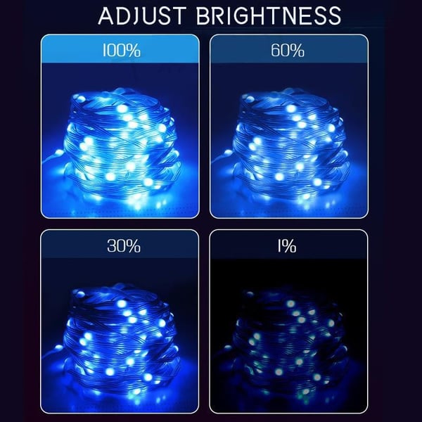 VENTA CALIENTE 45%🔥 Nuevas cadenas de luces fantasma RGB Control de aplicación Bluetooth