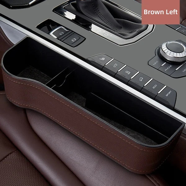 Organizador multifuncional de cuero para asiento de coche, ¡45% de descuento!
