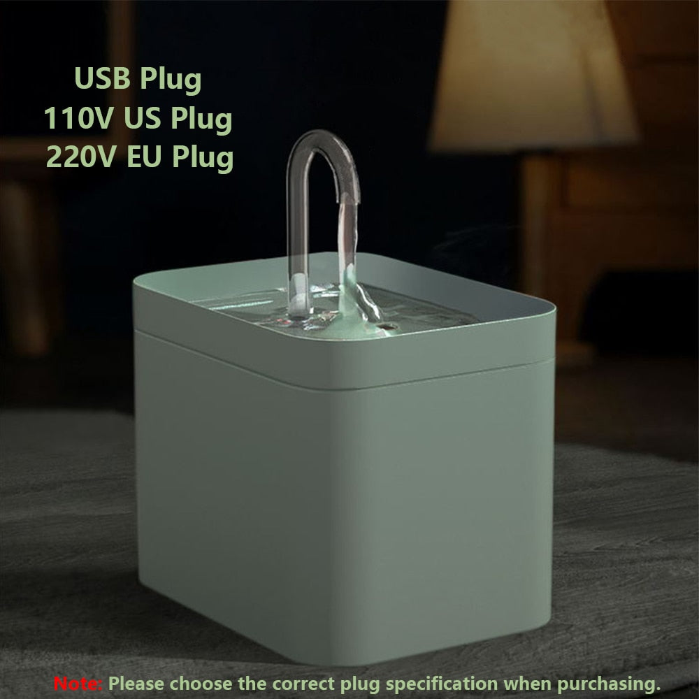 Fuente de agua automática para perros y gatos de interior