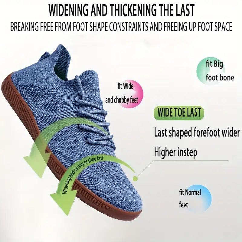 Last Day 50% Off❤️ WideOrthoFit™ Barefoot Slip-on Shoes, Orthopedic Walking Shoes for Men & Women