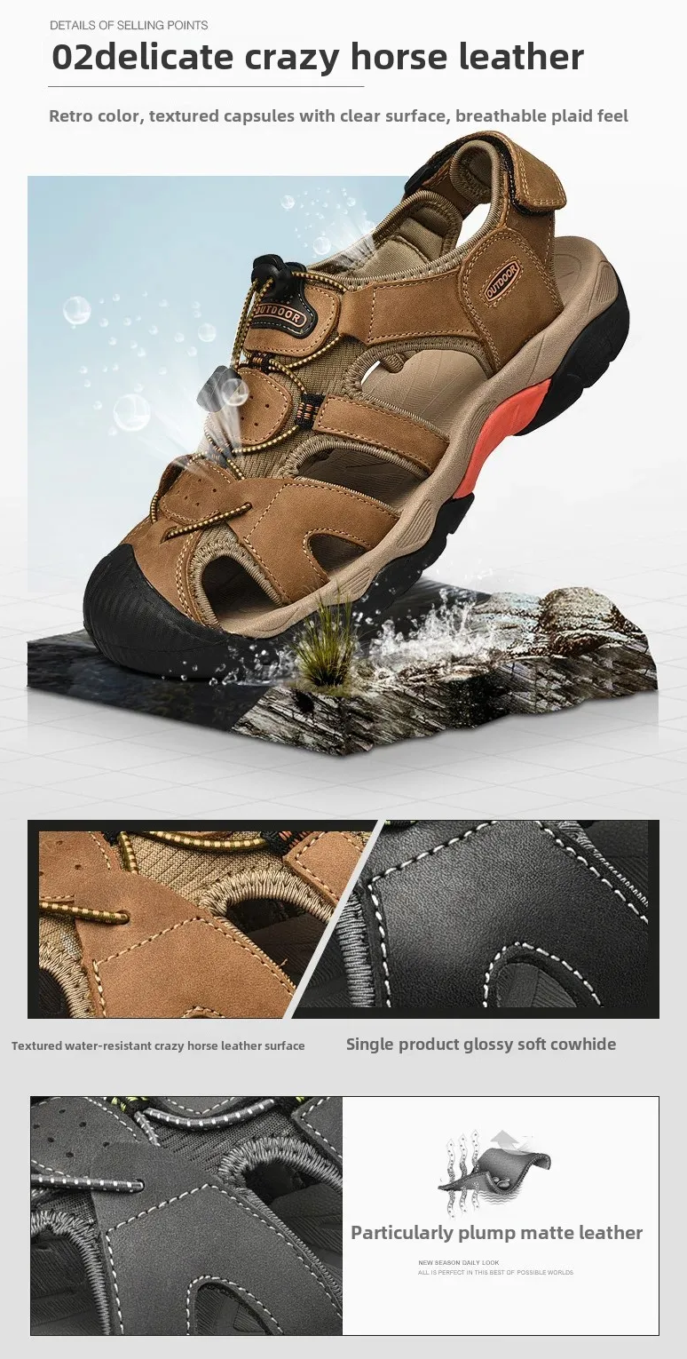 Early Summer Sale 50% Off💝 Plus Size Summer Casual Outdoor Orthopedic Slip-on Shoes, Summer Hiking Sandals