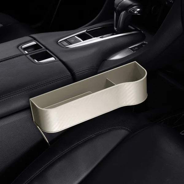 Organizador multifuncional de cuero para asiento de coche, ¡45% de descuento!