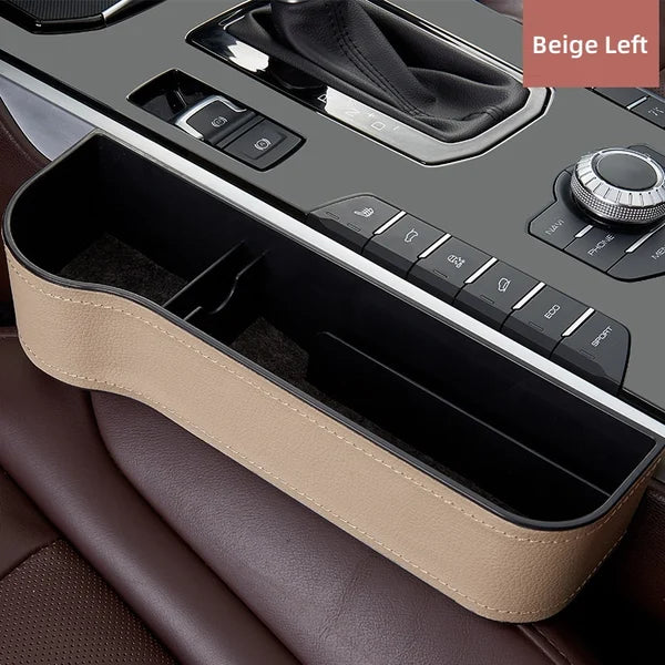 Organizador multifuncional de cuero para asiento de coche, ¡45% de descuento!