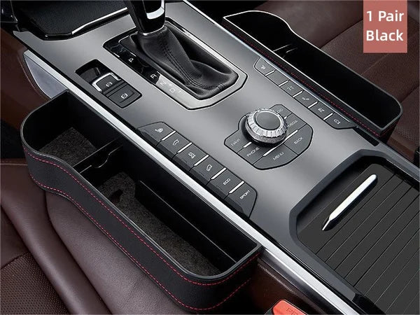 Organizador multifuncional de cuero para asiento de coche, ¡45% de descuento!