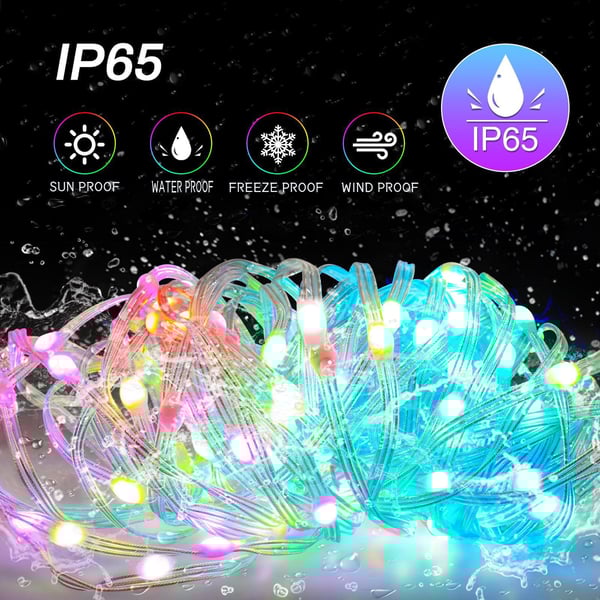 VENTA CALIENTE 45%🔥 Nuevas cadenas de luces fantasma RGB Control de aplicación Bluetooth