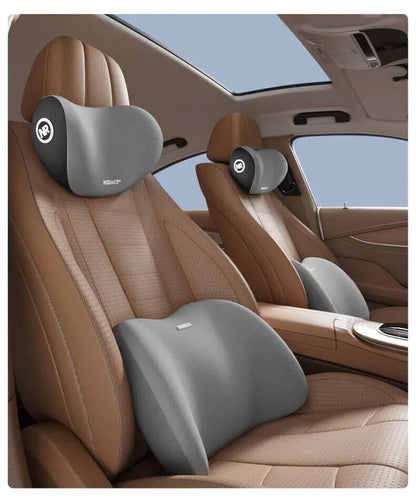 OFERTA CALIENTE 45% DE DESCUENTO🎁 Cojín para reposacabezas y soporte lumbar de coche [Ajuste universal]
