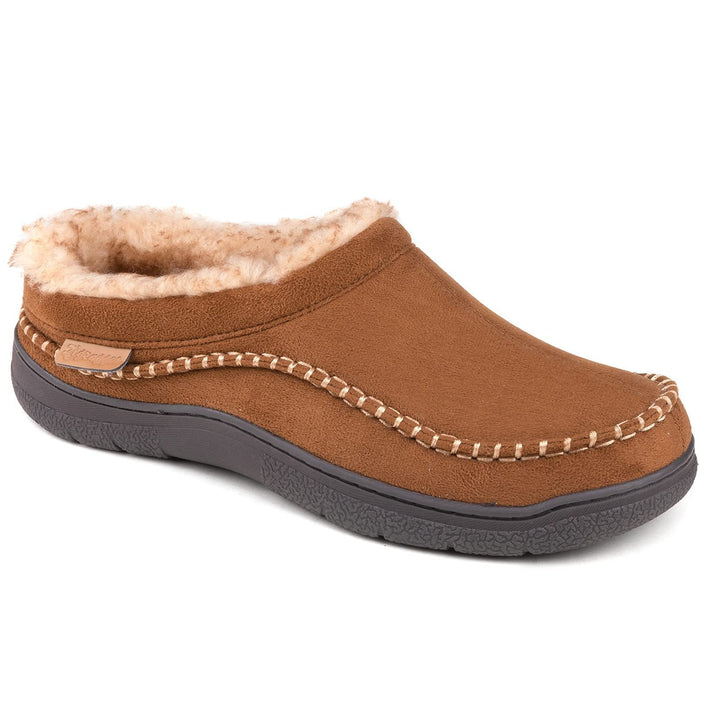 🎁Christmas Promotion 50% Off🎄Men's Non-Slip Warm Plush Wide Toes Slip-On Slippers