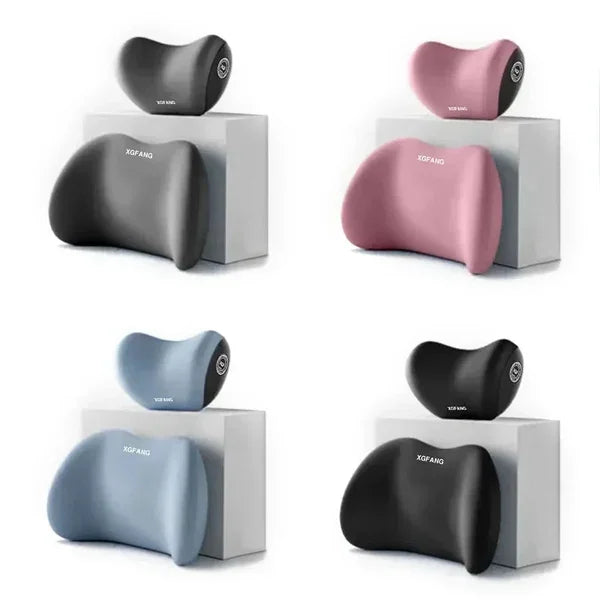 OFERTA CALIENTE 45% DE DESCUENTO🎁 Cojín para reposacabezas y soporte lumbar de coche [Ajuste universal]