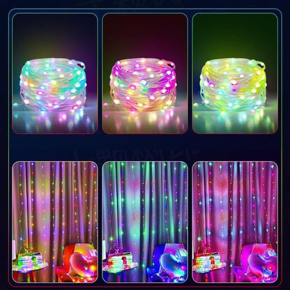 VENTA CALIENTE 45%🔥 Nuevas cadenas de luces fantasma RGB Control de aplicación Bluetooth 