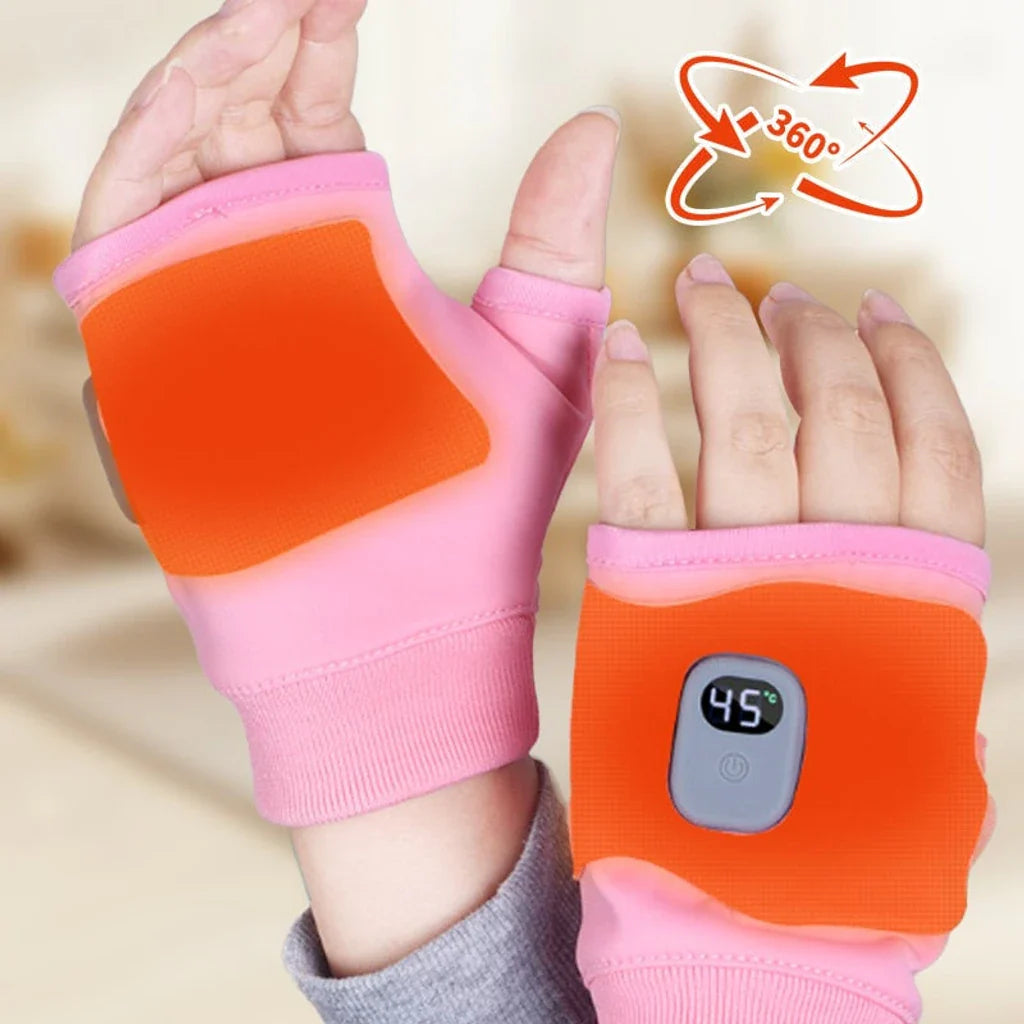 🎁 Christmas Promotion 45% Off✨Smart Thermostatic Heated Fingerless Gloves [Universal Fitment - Men/ Women/ Kids]