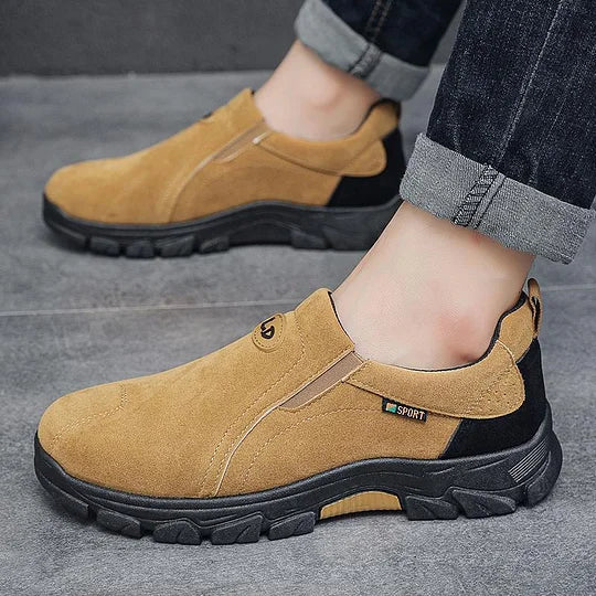 On This Week Sale Off 70%🎁 Men's Orthopedic Ankle Support Wide Toe Arch Support Slip-On Loafers Shoes