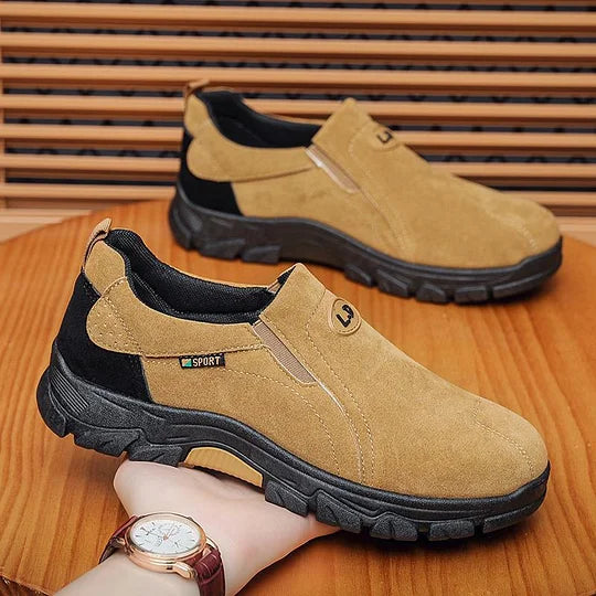 On This Week Sale Off 70%🎁 Men's Orthopedic Ankle Support Wide Toe Arch Support Slip-On Loafers Shoes