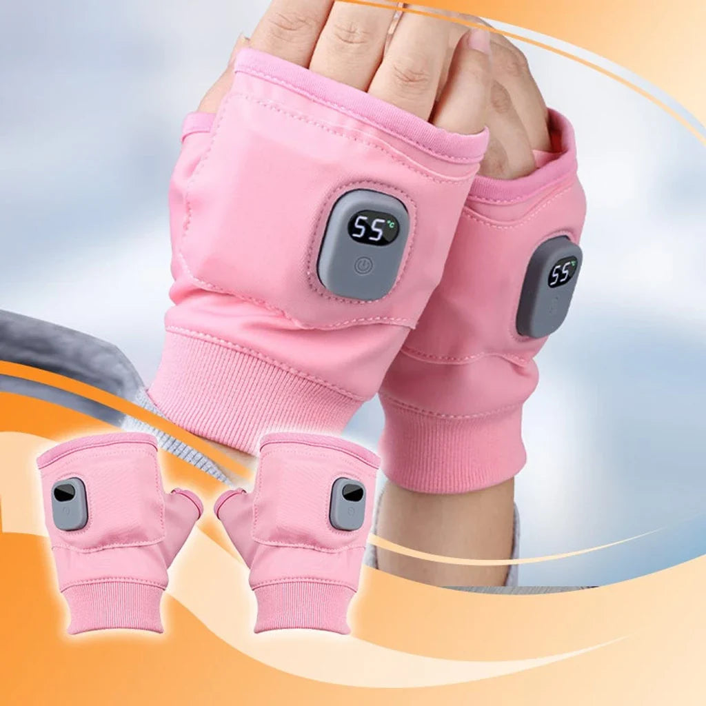 🎁 Christmas Promotion 45% Off✨Smart Thermostatic Heated Fingerless Gloves [Universal Fitment - Men/ Women/ Kids]