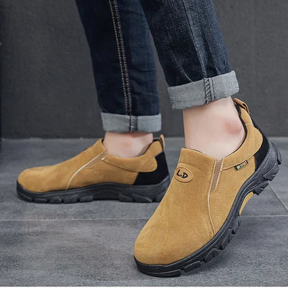 On This Week Sale Off 70%🎁 Men's Orthopedic Ankle Support Wide Toe Arch Support Slip-On Loafers Shoes