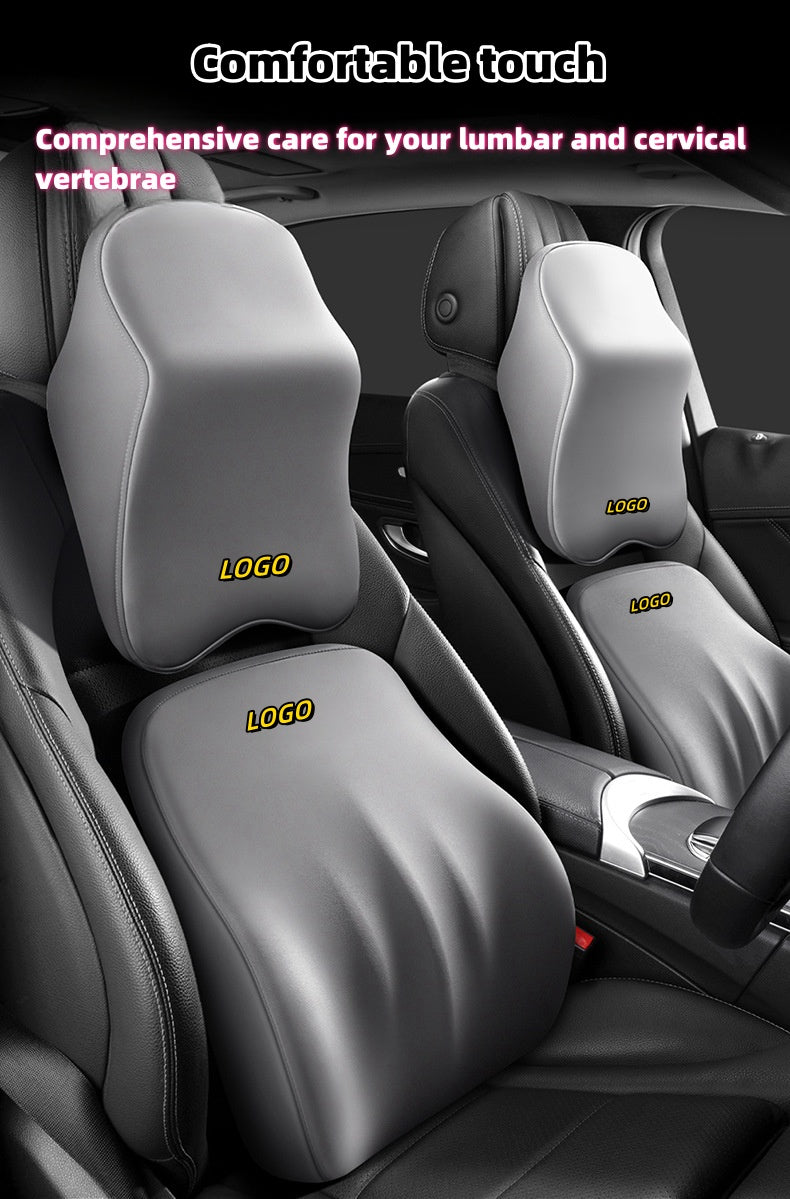 REBAJAS 45%🔥 Reposacabezas y soporte lumbar de primera clase para coche [Ajuste universal]