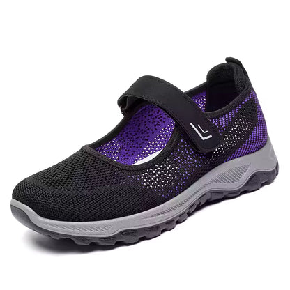 Extra Wide Orthopedic Comfort Walking Shoes for Women – Stretch Fit for Swollen Feet