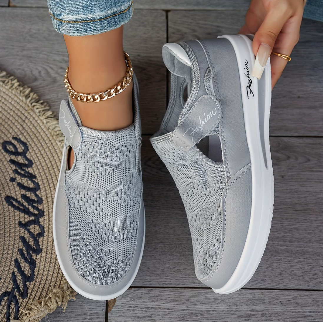 Summer Promotion -50%❤️ Women's Orthopedic Breathable Slip-On Shoes
