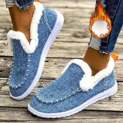 Early Fall Promotion 49% OFF❤️ Women’s cozy fleece walking slip-ons winter shoes