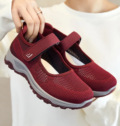 Extra Wide Orthopedic Comfort Walking Shoes for Women – Stretch Fit for Swollen Feet
