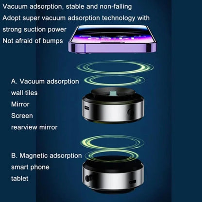 OFERTA CALIENTE 45% DE DESCUENTO🔥Soporte para teléfono de doble cara: Innovador diseño de ventosa doble y magnético