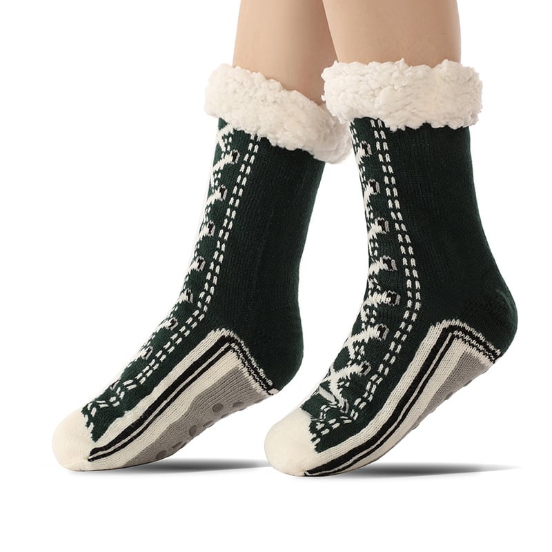 🎁 Christmas Promotion 45% Off✨ Ultra-thick Cashmere Slipper Home Socks [Universal Fitment]