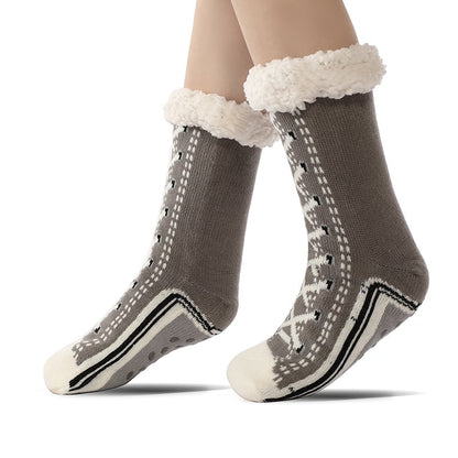 🎁 Christmas Promotion 45% Off✨ Ultra-thick Cashmere Slipper Home Socks [Universal Fitment]