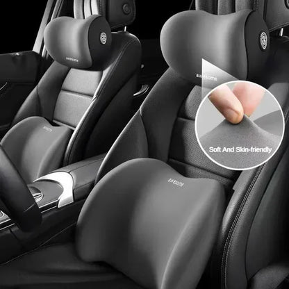 OFERTA CALIENTE 45% DE DESCUENTO🎁 Cojín para reposacabezas y soporte lumbar de coche [Ajuste universal]